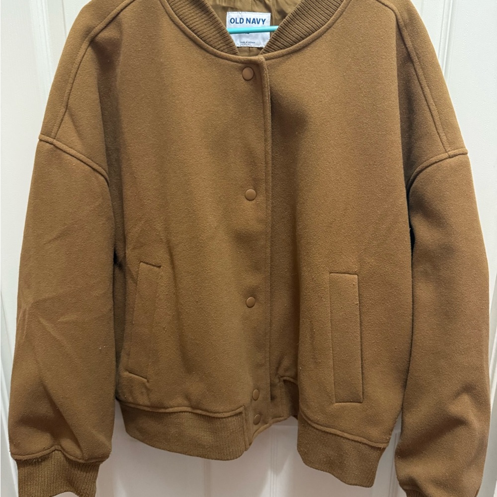 Old Navy Women's Brown Bomber Jacket